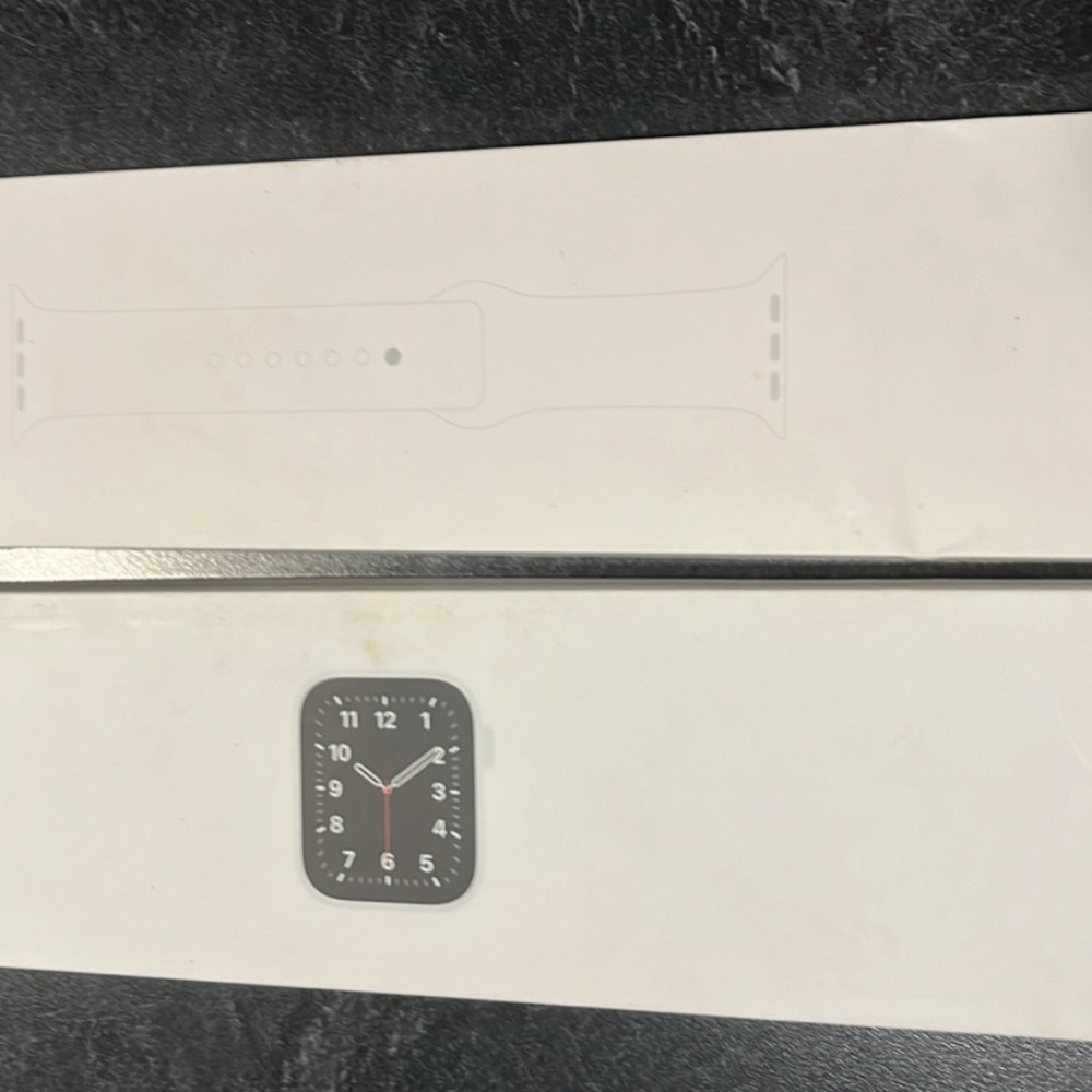Apple watch 44mm white sport band - new in sealed box - w/ bonus